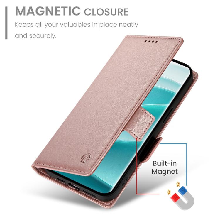For Redmi Note 14 Pro 4G Side Buckle Magnetic Frosted Leather Phone Case