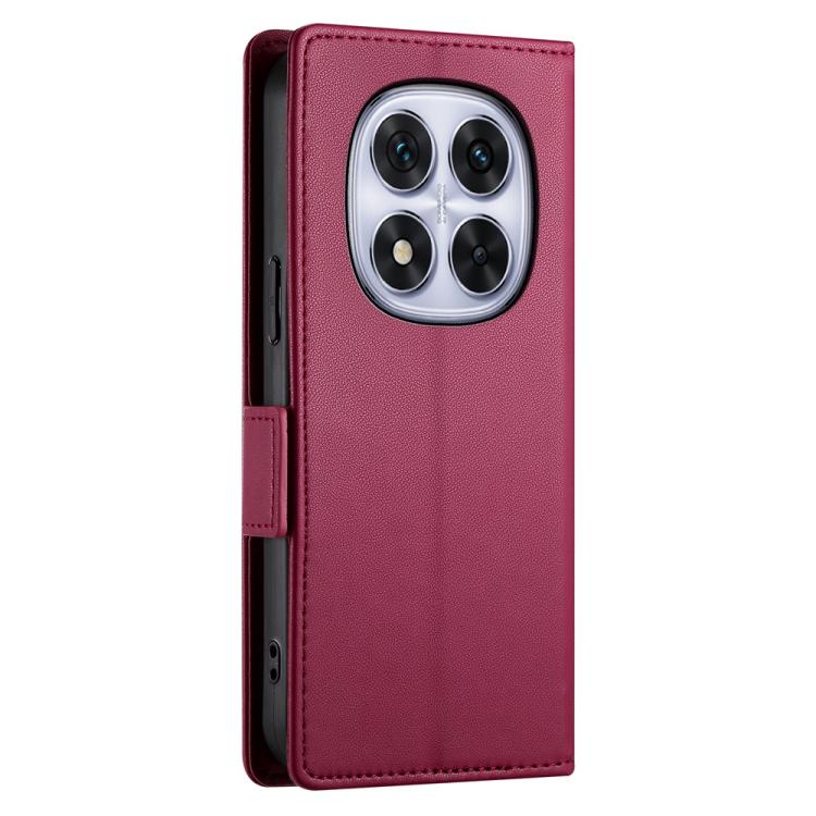 For Redmi Note 14 Pro 4G Side Buckle Magnetic Frosted Leather Phone Case