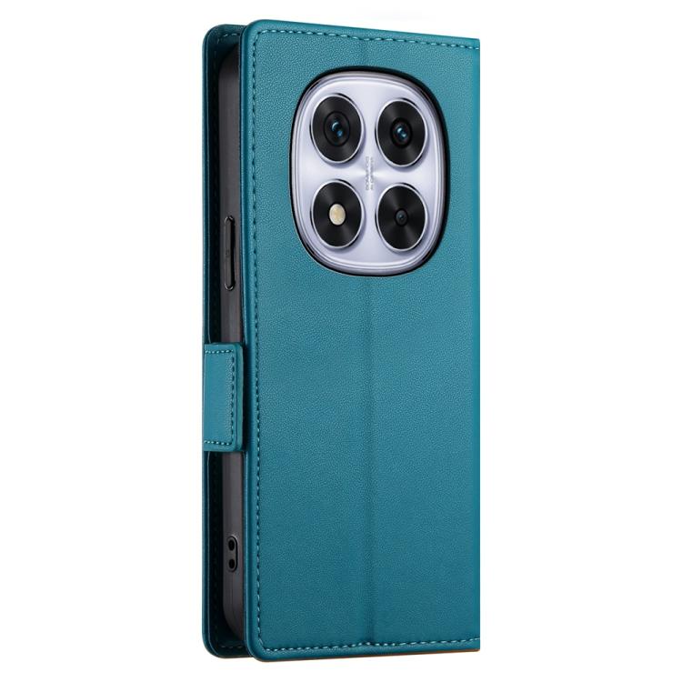For Redmi Note 14 Pro 4G Side Buckle Magnetic Frosted Leather Phone Case
