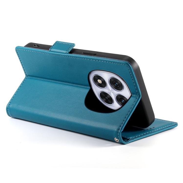 For Redmi Note 14 Pro 4G Side Buckle Magnetic Frosted Leather Phone Case