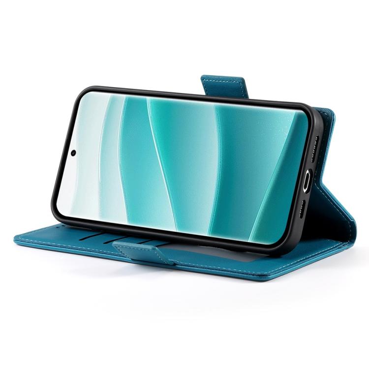 For Redmi Note 14 Pro 4G Side Buckle Magnetic Frosted Leather Phone Case
