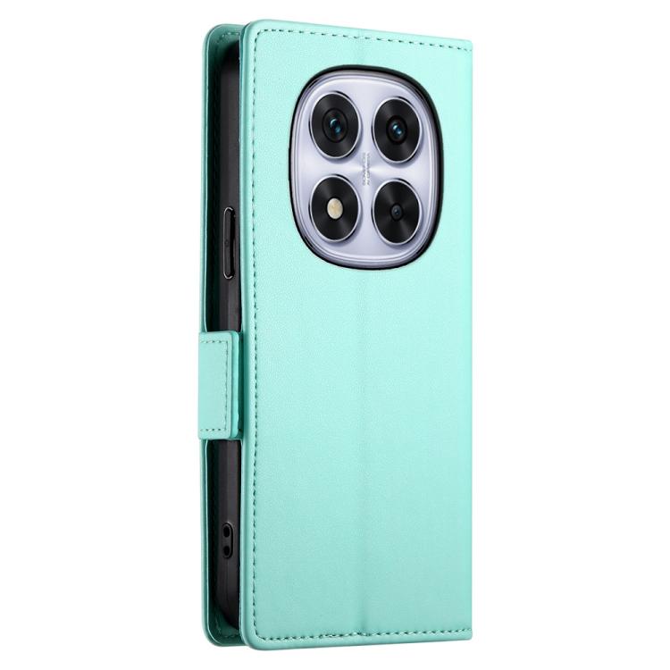 For Redmi Note 14 Pro 4G Side Buckle Magnetic Frosted Leather Phone Case