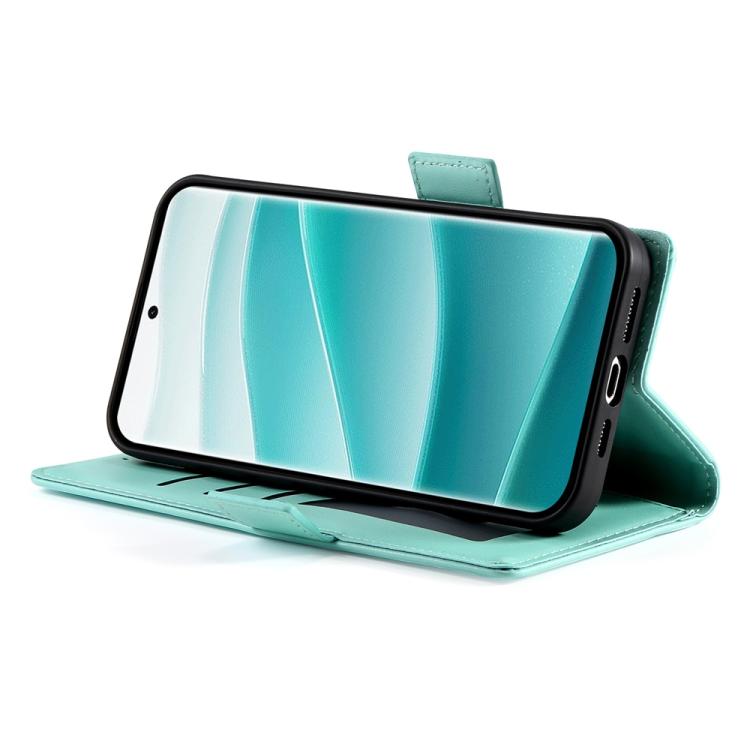 For Redmi Note 14 Pro 4G Side Buckle Magnetic Frosted Leather Phone Case