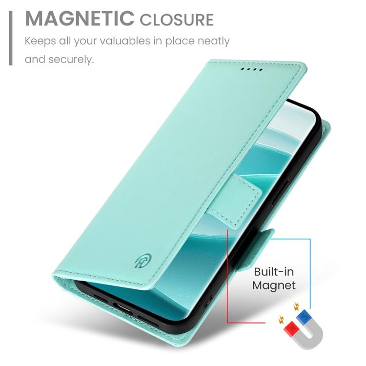 For Redmi Note 14 Pro 4G Side Buckle Magnetic Frosted Leather Phone Case