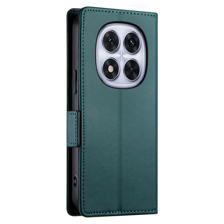 For Redmi Note 14 Pro 4G Side Buckle Magnetic Frosted Leather Phone Case