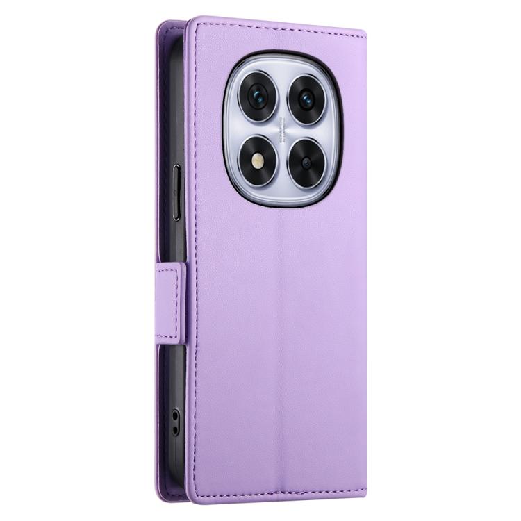 For Redmi Note 14 Pro 4G Side Buckle Magnetic Frosted Leather Phone Case
