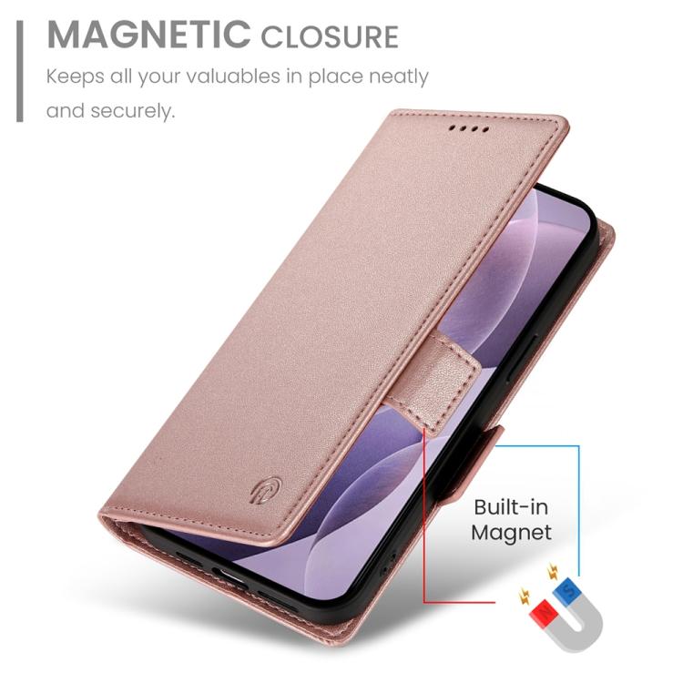 For Redmi K80 / K80 Pro Side Buckle Magnetic Frosted Leather Phone Case