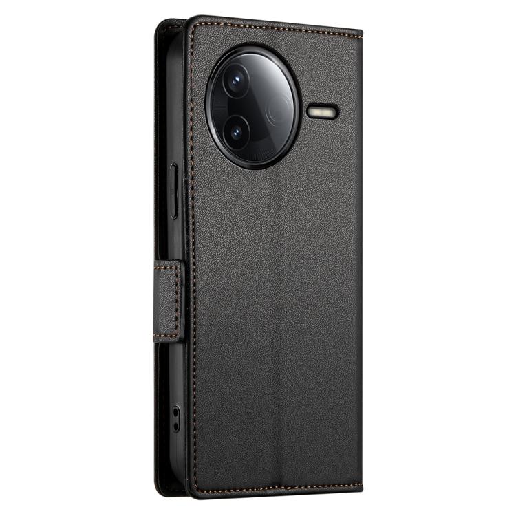 For Redmi K80 / K80 Pro Side Buckle Magnetic Frosted Leather Phone Case