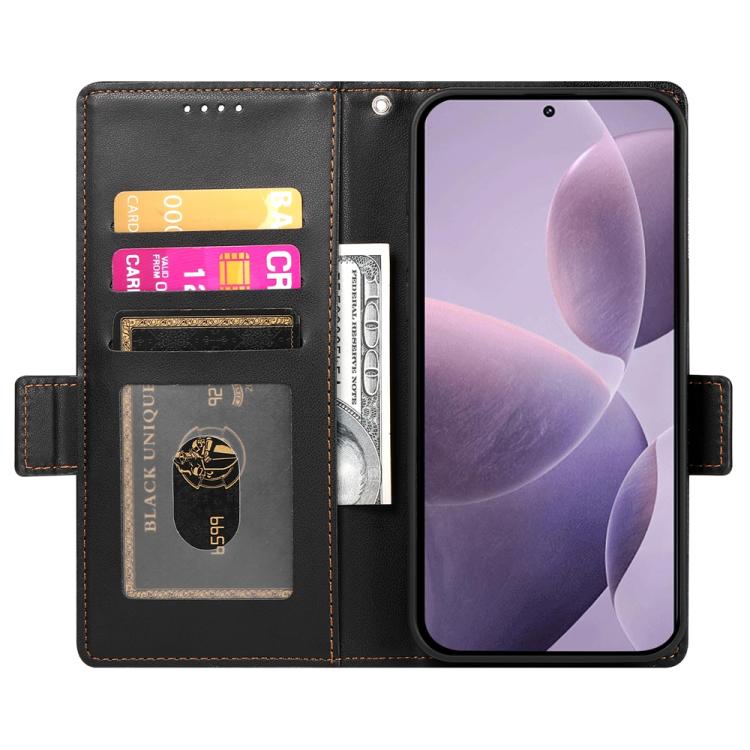 For Redmi K80 / K80 Pro Side Buckle Magnetic Frosted Leather Phone Case