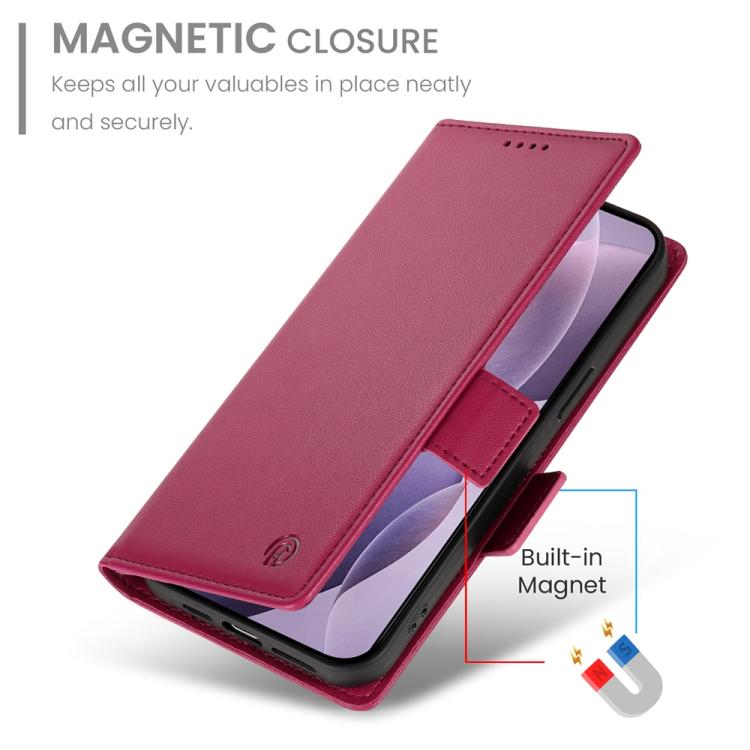For Redmi K80 / K80 Pro Side Buckle Magnetic Frosted Leather Phone Case