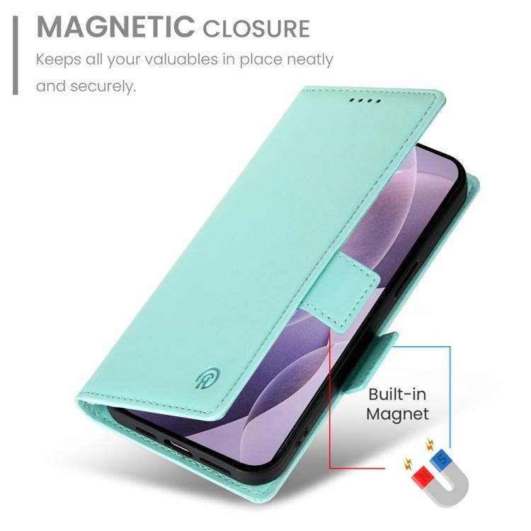 For Redmi K80 / K80 Pro Side Buckle Magnetic Frosted Leather Phone Case