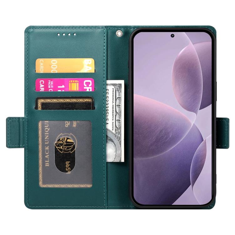 For Redmi K80 / K80 Pro Side Buckle Magnetic Frosted Leather Phone Case
