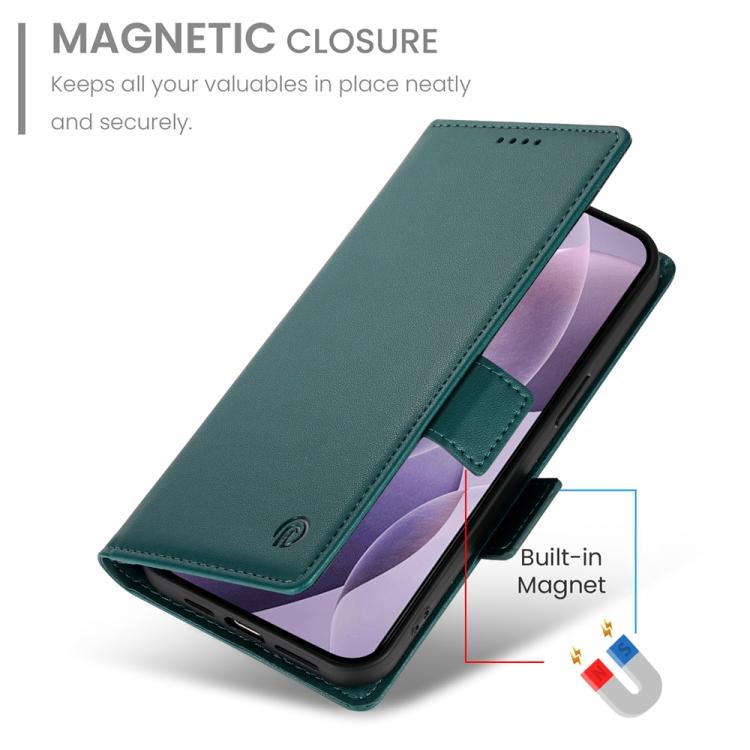 For Redmi K80 / K80 Pro Side Buckle Magnetic Frosted Leather Phone Case
