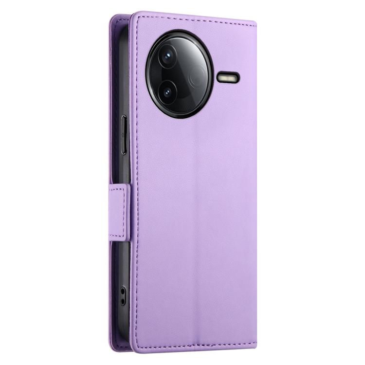 For Redmi K80 / K80 Pro Side Buckle Magnetic Frosted Leather Phone Case