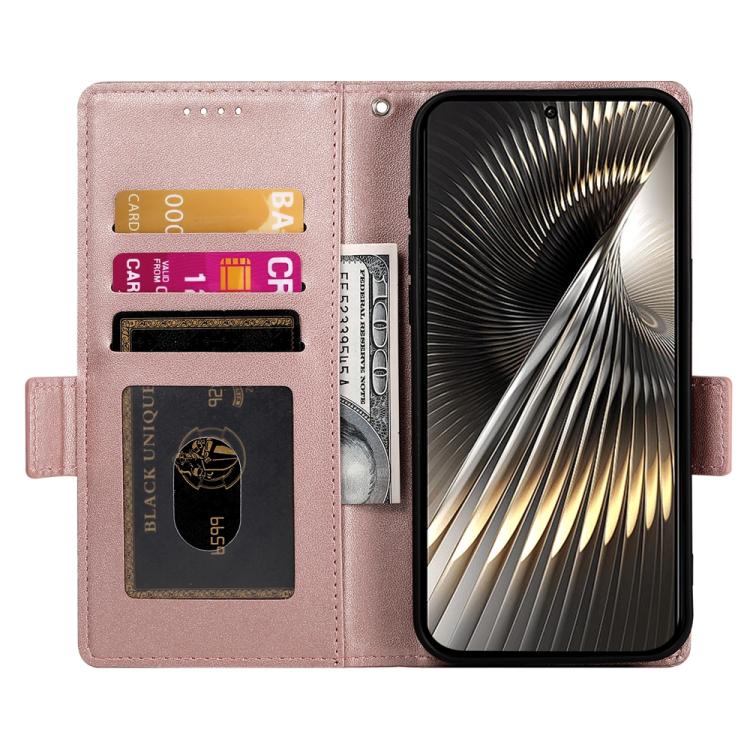 For Redmi  Turbo 4 Pro / Xiaomi Poco F7 Side Buckle Magnetic Frosted Leather Phone Case