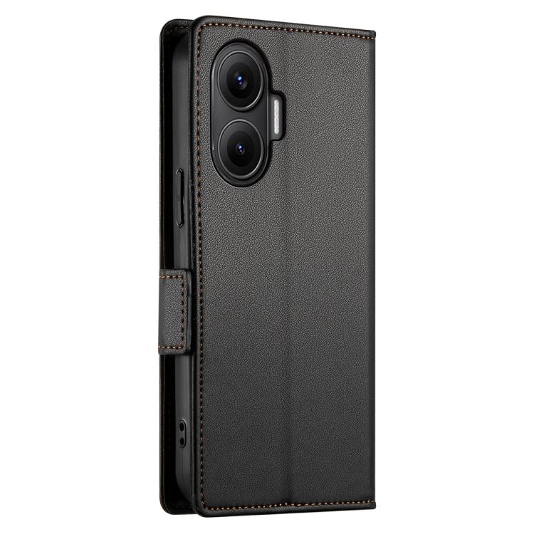 For Redmi  Turbo 4 Pro / Xiaomi Poco F7 Side Buckle Magnetic Frosted Leather Phone Case