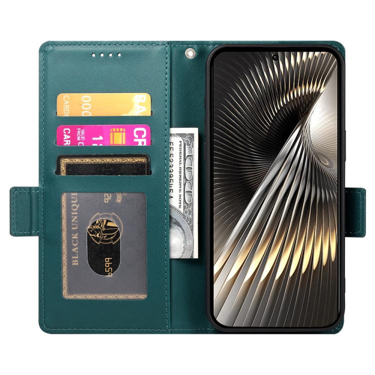 For Redmi  Turbo 4 Pro / Xiaomi Poco F7 Side Buckle Magnetic Frosted Leather Phone Case