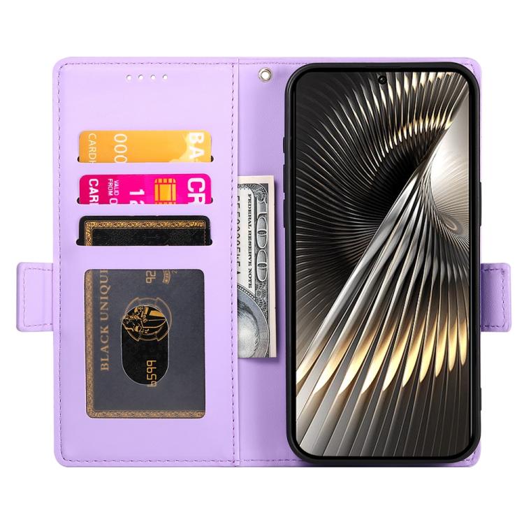 For Redmi  Turbo 4 Pro / Xiaomi Poco F7 Side Buckle Magnetic Frosted Leather Phone Case