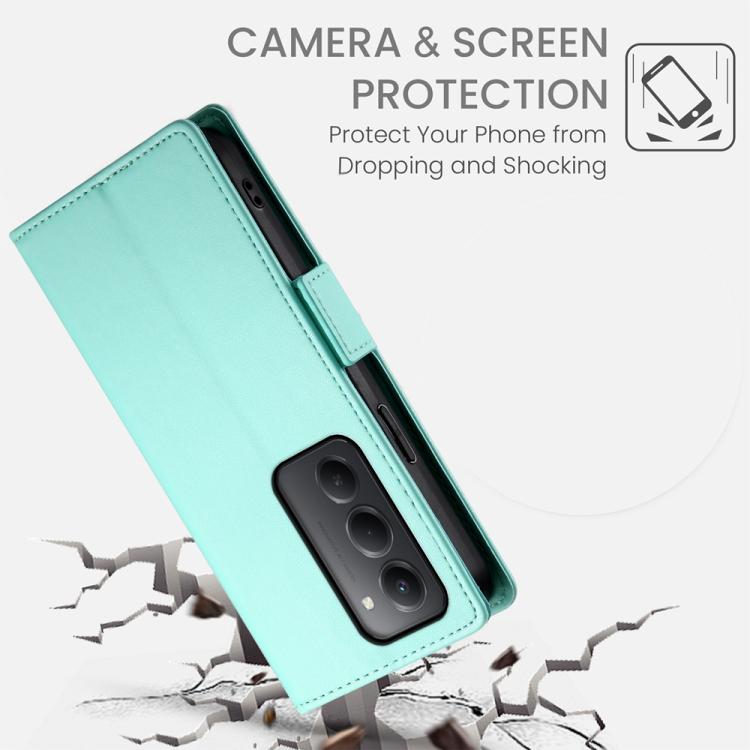 For Redmi 15 5G Global / 15 4G SEA 169.5mm Side Buckle Magnetic Frosted Leather Phone Case