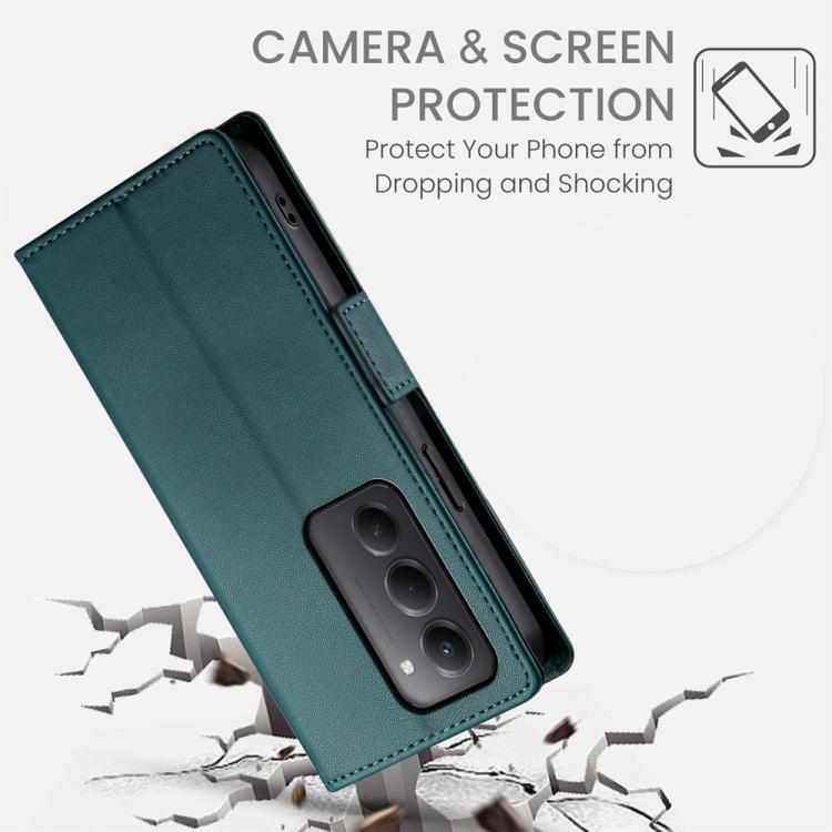 For Redmi 15 5G Global / 15 4G SEA 169.5mm Side Buckle Magnetic Frosted Leather Phone Case