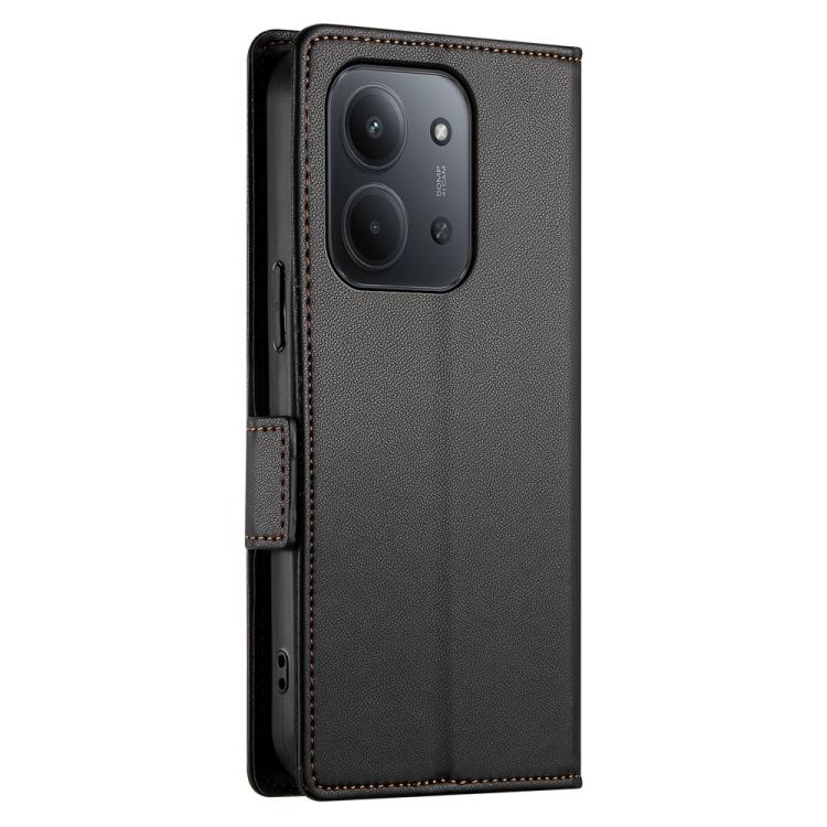 For Redmi 15C Global 171mm / Poco C85 4G Side Buckle Magnetic Frosted Leather Phone Case