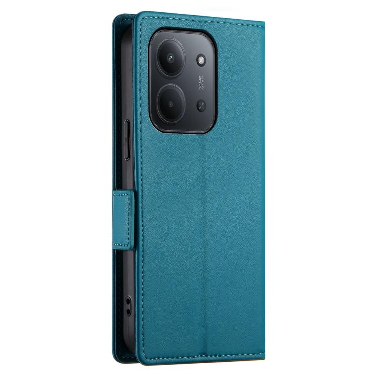 For Redmi 15C Global 171mm / Poco C85 4G Side Buckle Magnetic Frosted Leather Phone Case