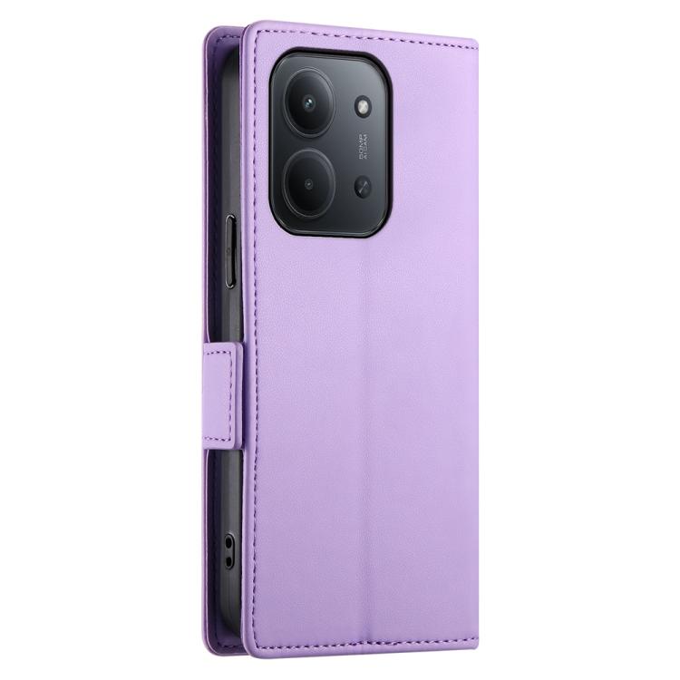 For Redmi 15C EU 173mm / Poco C85 5G Side Buckle Magnetic Frosted Leather Phone Case