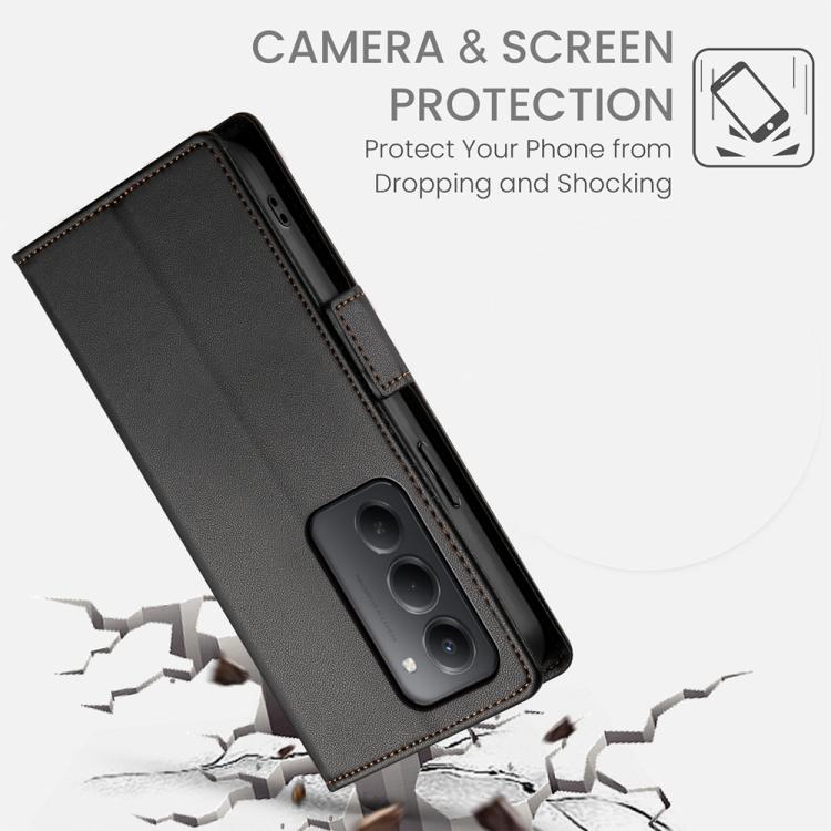 For Redmi 15 5G / 4G EU 171mm Side Buckle Magnetic Frosted Leather Phone Case