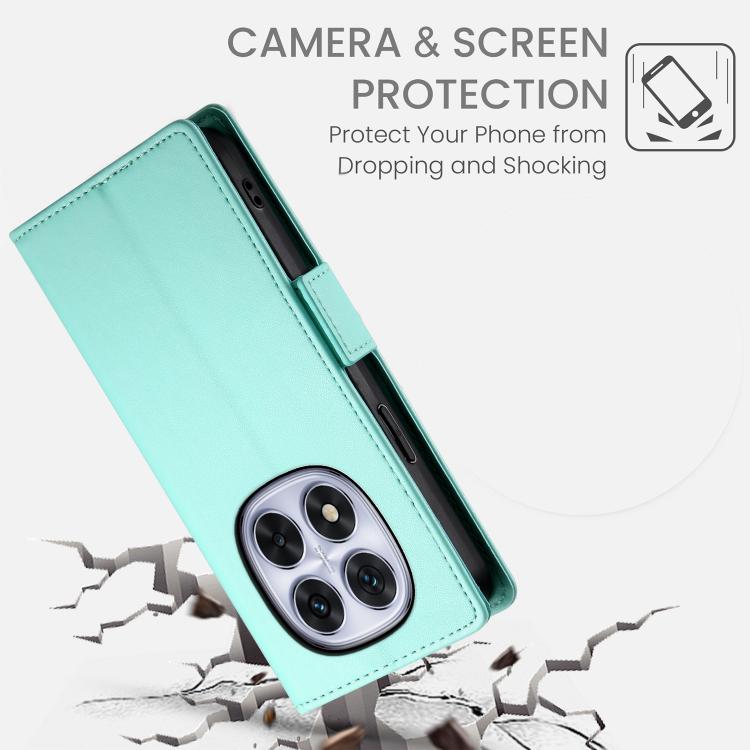 For Redmi Note 15 4G / 5G 164mm / Poco M8 5G Side Buckle Magnetic Frosted Leather Phone Case