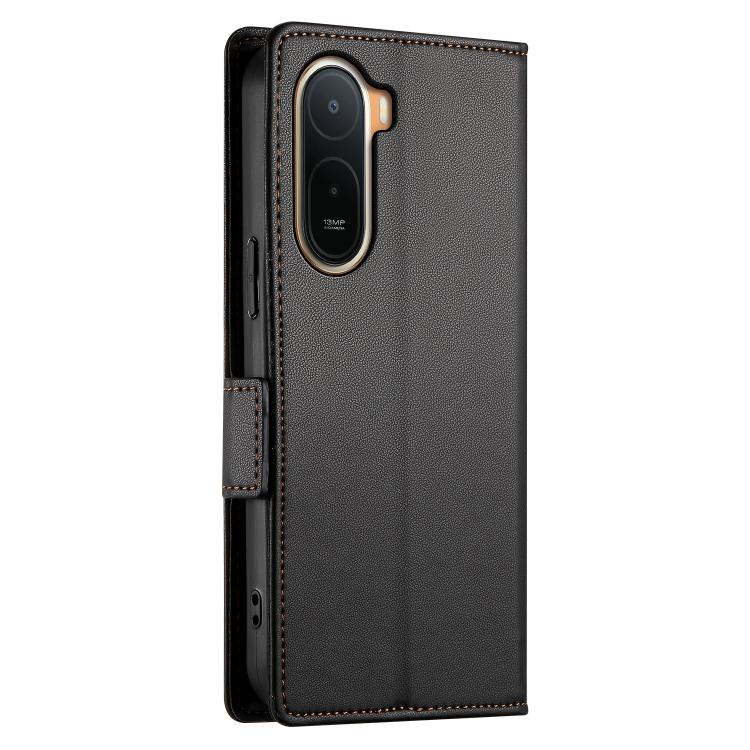 For Redmi A7 Pro 171mm / Poco C85x 5G Side Buckle Magnetic Frosted Leather Phone Case