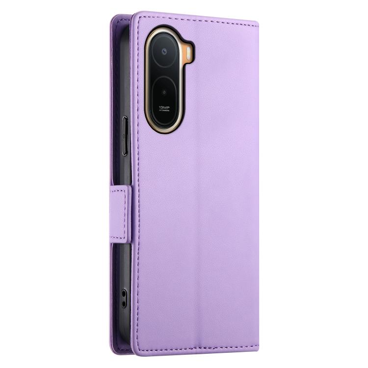 For Redmi A7 Pro 171mm / Poco C85x 5G Side Buckle Magnetic Frosted Leather Phone Case