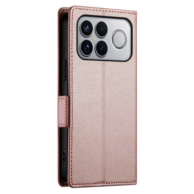 For Redmi K90 Pro Max / Poco F8 Ultra 5G Side Buckle Magnetic Frosted Leather Phone Case