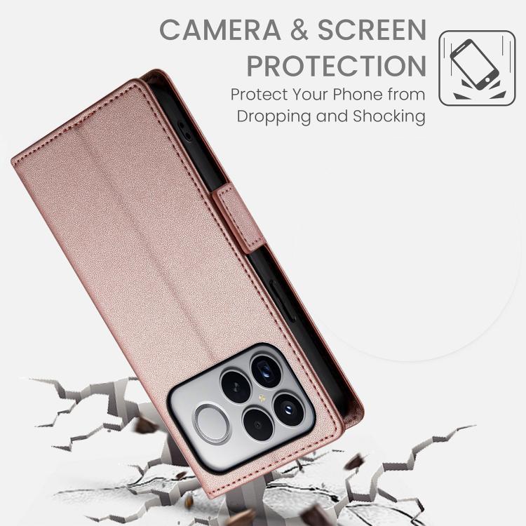 For Redmi K90 Pro Max / Poco F8 Ultra 5G Side Buckle Magnetic Frosted Leather Phone Case
