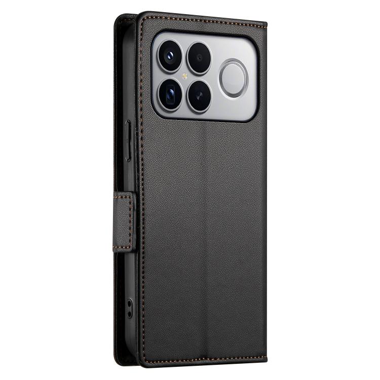 For Redmi K90 Pro Max / Poco F8 Ultra 5G Side Buckle Magnetic Frosted Leather Phone Case