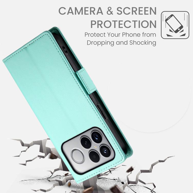 For Redmi K90 Pro Max / Poco F8 Ultra 5G Side Buckle Magnetic Frosted Leather Phone Case