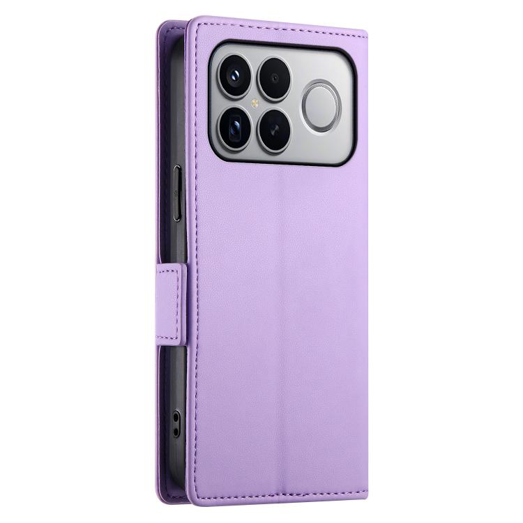 For Redmi K90 Pro Max / Poco F8 Ultra 5G Side Buckle Magnetic Frosted Leather Phone Case