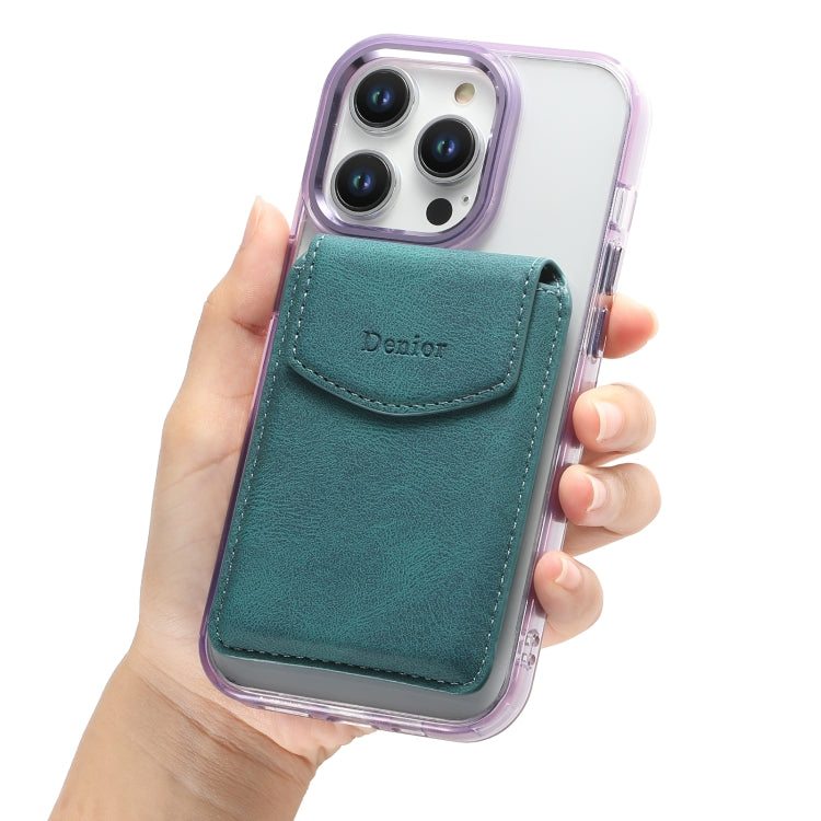 Denior V12 MagSafe Magnetic Phone PU Card Sleeve