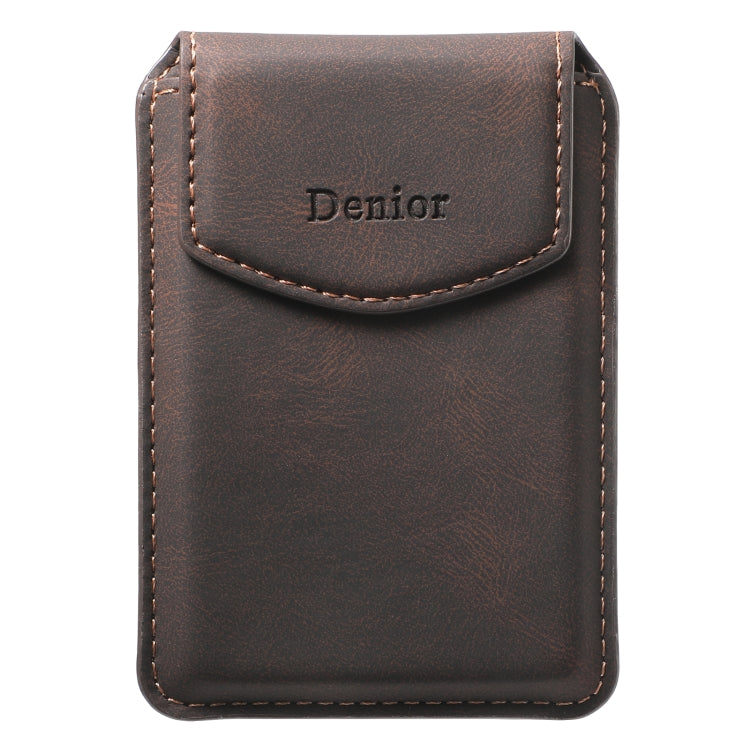 Denior V12 MagSafe Magnetic Phone PU Card Sleeve
