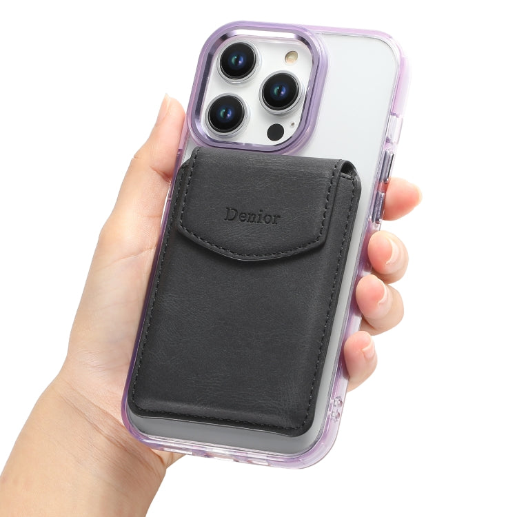 Denior V12 MagSafe Magnetic Phone PU Card Sleeve