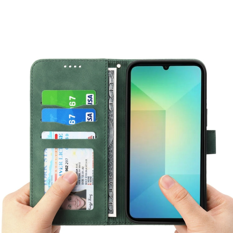 For Samsung Galaxy A06 4G / 5G / A07 4G Dierfeng Dream Line TPU Hybrid PU Leather Phone Case