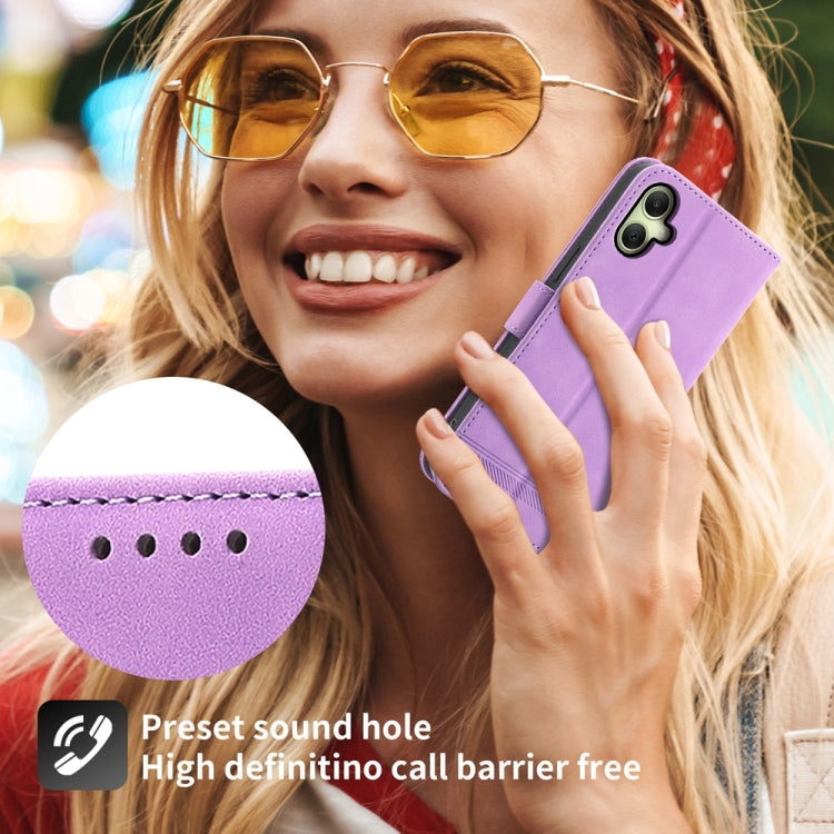 For Samsung Galaxy A06 4G / 5G / A07 4G Dierfeng Dream Line TPU Hybrid PU Leather Phone Case