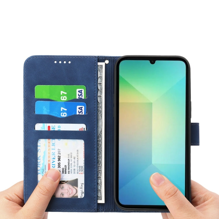 For Samsung Galaxy A06 4G / 5G / A07 4G Dierfeng Dream Line TPU Hybrid PU Leather Phone Case