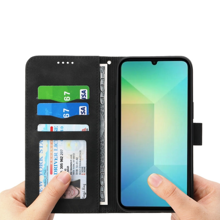 For Samsung Galaxy A06 4G / 5G / A07 4G Dierfeng Dream Line TPU Hybrid PU Leather Phone Case