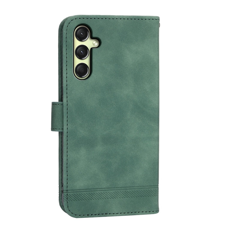 For Samsung Galaxy A26 5G / A16 / A17 4G Dierfeng Dream Line TPU Hybrid PU Leather Phone Case