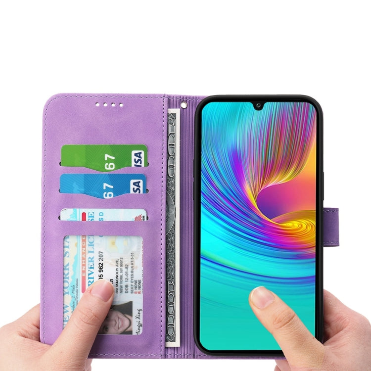 For Samsung Galaxy A26 5G / A16 / A17 4G Dierfeng Dream Line TPU Hybrid PU Leather Phone Case
