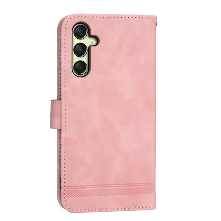 For Samsung Galaxy A26 5G / A16 / A17 4G Dierfeng Dream Line TPU Hybrid PU Leather Phone Case