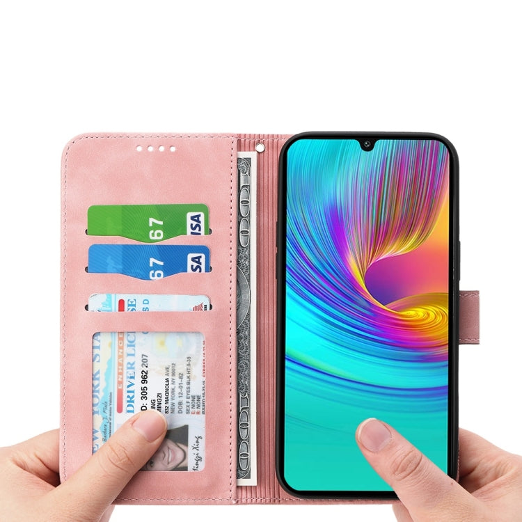 For Samsung Galaxy A26 5G / A16 / A17 4G Dierfeng Dream Line TPU Hybrid PU Leather Phone Case