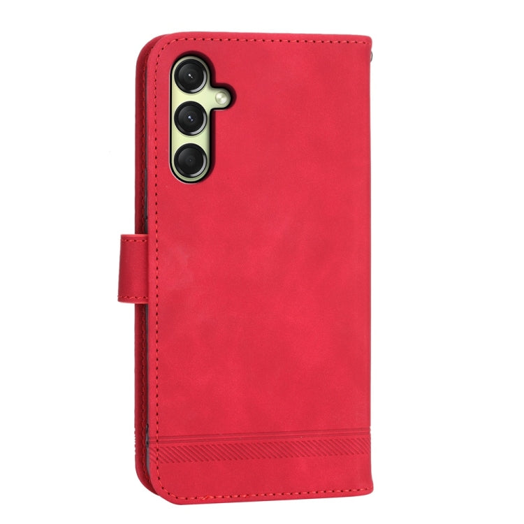 For Samsung Galaxy A26 5G / A16 / A17 4G Dierfeng Dream Line TPU Hybrid PU Leather Phone Case