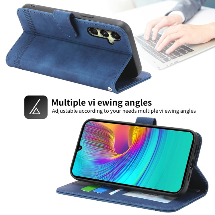 For Samsung Galaxy A26 5G / A16 / A17 4G Dierfeng Dream Line TPU Hybrid PU Leather Phone Case