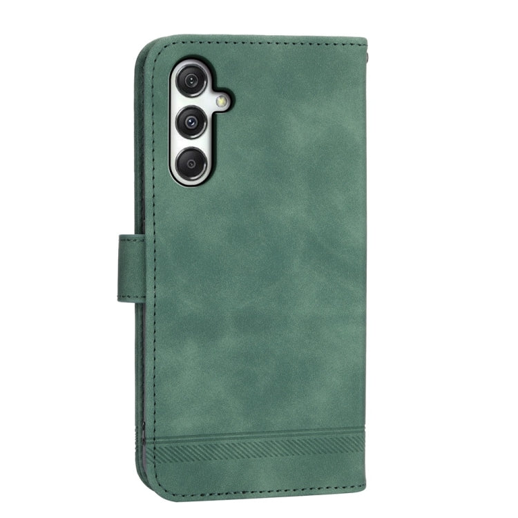 For Samsung Galaxy M35 Dierfeng Dream Line TPU Hybrid PU Leather Phone Case